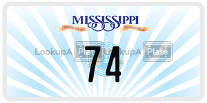 74  license plate in MS
