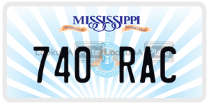 740RAC  license plate in MS
