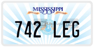 742LEG  license plate in MS
