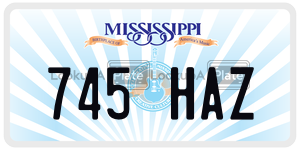 745HAZ  license plate in MS