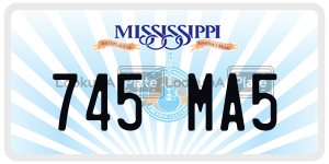 745MA5  license plate in MS
