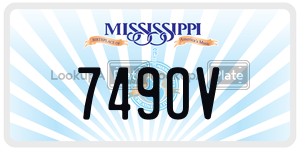 749OV  license plate in MS