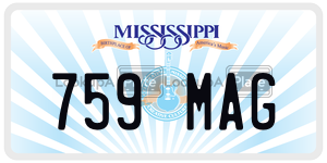 759MAG  license plate in MS