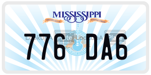 776DA6  license plate in MS