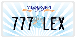 777LEX  license plate in MS