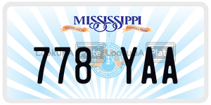 778YAA  license plate in MS