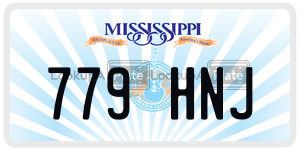 779HNJ  license plate in MS