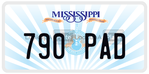 790PAD  license plate in MS
