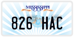 826HAC  license plate in MS