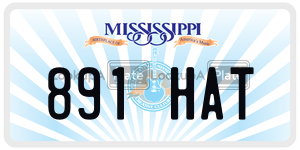 891HAT  license plate in MS