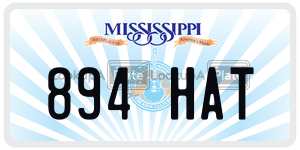 894HAT  license plate in MS
