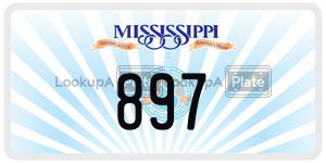 897  license plate in MS