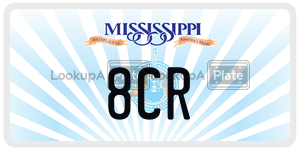 8CR  license plate in MS