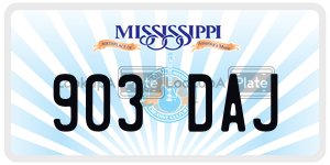 903DAJ  license plate in MS