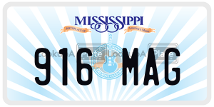 916MAG  license plate in MS