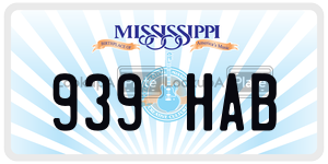 939HAB  license plate in MS