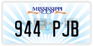 944PJB  license plate in MS