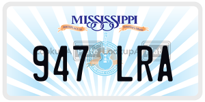 947LRA  license plate in MS