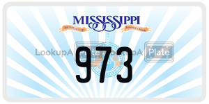 973  license plate in MS