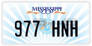 977HNH  license plate in MS