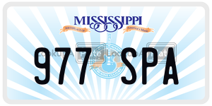 977SPA  license plate in MS