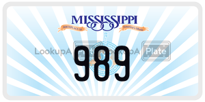 989  license plate in MS