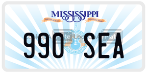 990SEA  license plate in MS