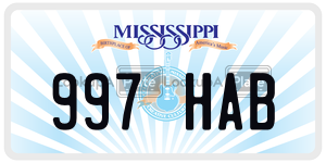 997HAB  license plate in MS