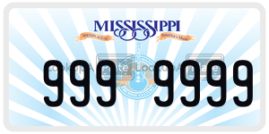 9999999  license plate in MS