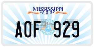 A0F929  license plate in MS