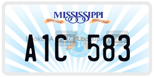 A1C583  license plate in MS