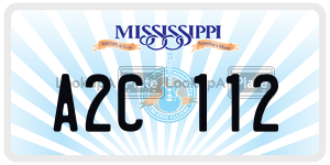 A2C112  license plate in MS