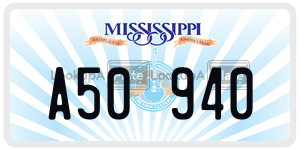 A50940  license plate in MS