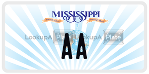 AA  license plate in MS