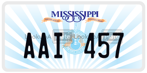 AAI457 license plate in Mississippi
