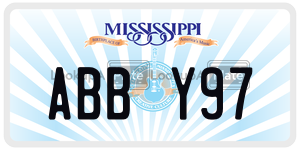 ABBY97  license plate in MS