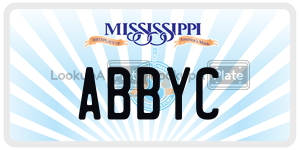 ABBYC  license plate in MS