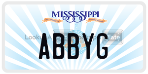 ABBYG  license plate in MS