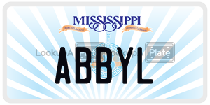 ABBYL  license plate in MS