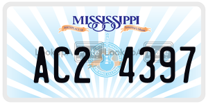 AC24397  license plate in MS