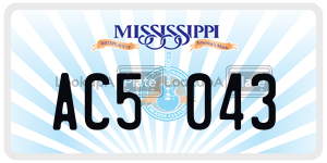 AC5043  license plate in MS