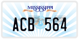 ACB564  license plate in MS