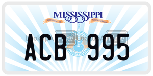 ACB995  license plate in MS