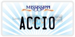 ACCIO  license plate in MS
