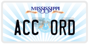 ACCORD  license plate in MS