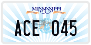 ACE045  license plate in MS