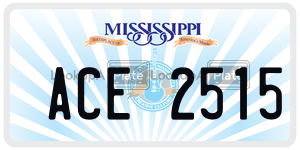 ACE2515  license plate in MS