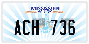 ACH736  license plate in MS