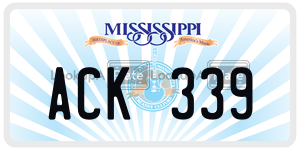 ACK339  license plate in MS