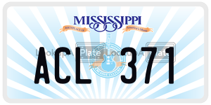 ACL371  license plate in MS